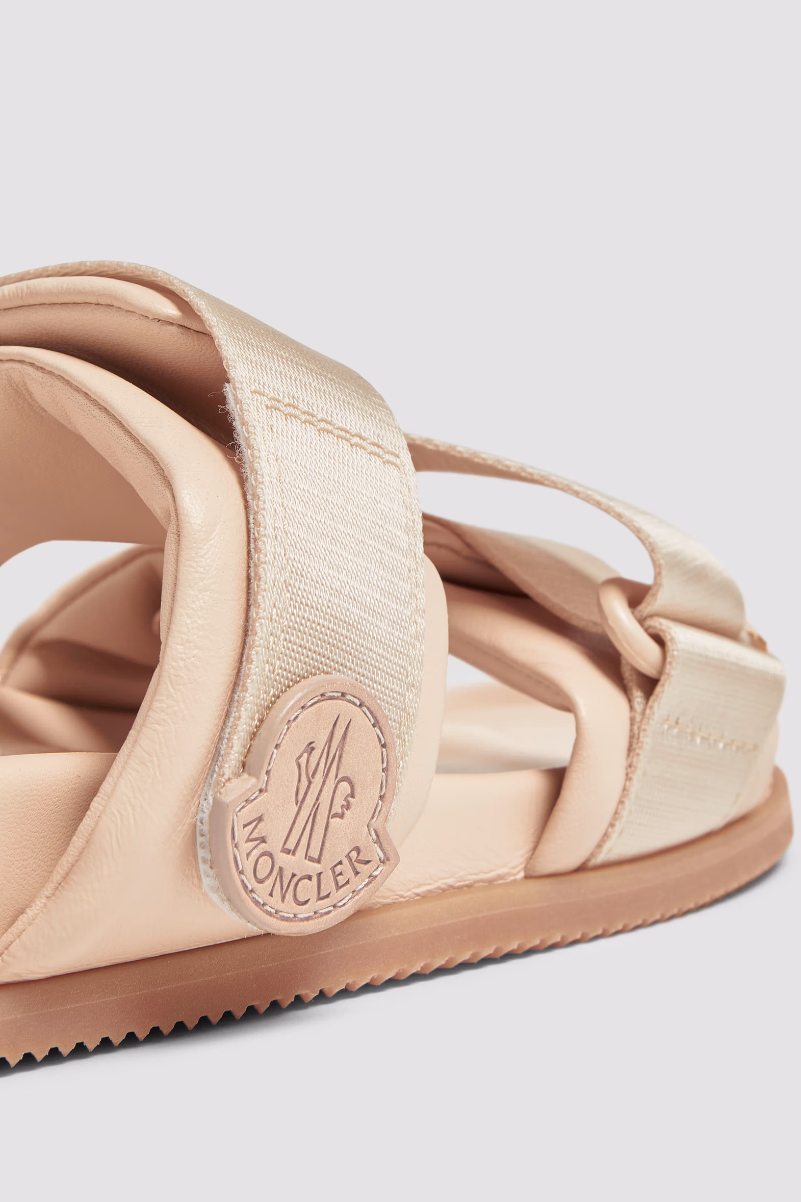 Mon Summer Nappa Leather Slides Women Pink Moncler 3